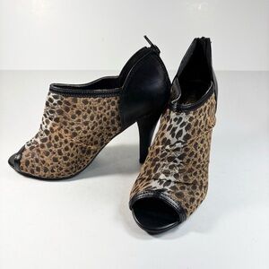 Cityclassified‎ Leopard Print Peep Toe Heels